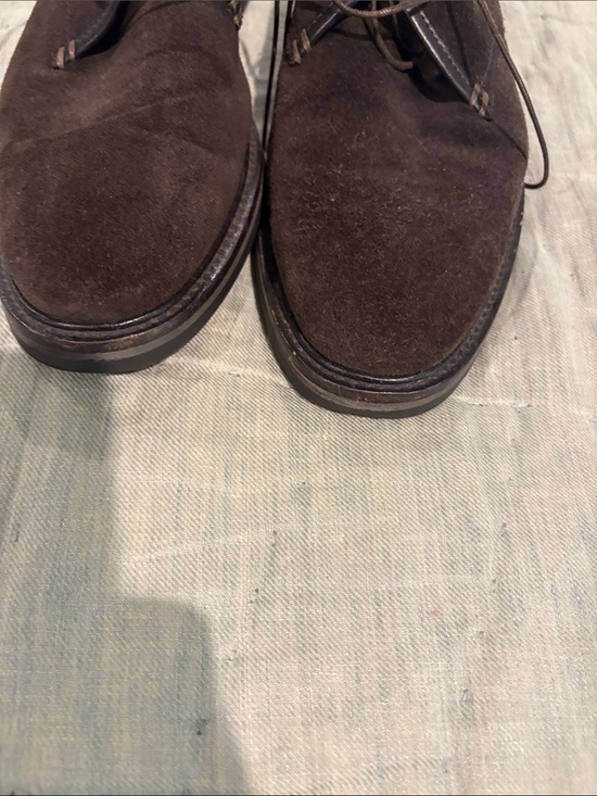 Ermenegildo Zegna 9.5 Men\'s Brown Suede Chukka Boots main image 5